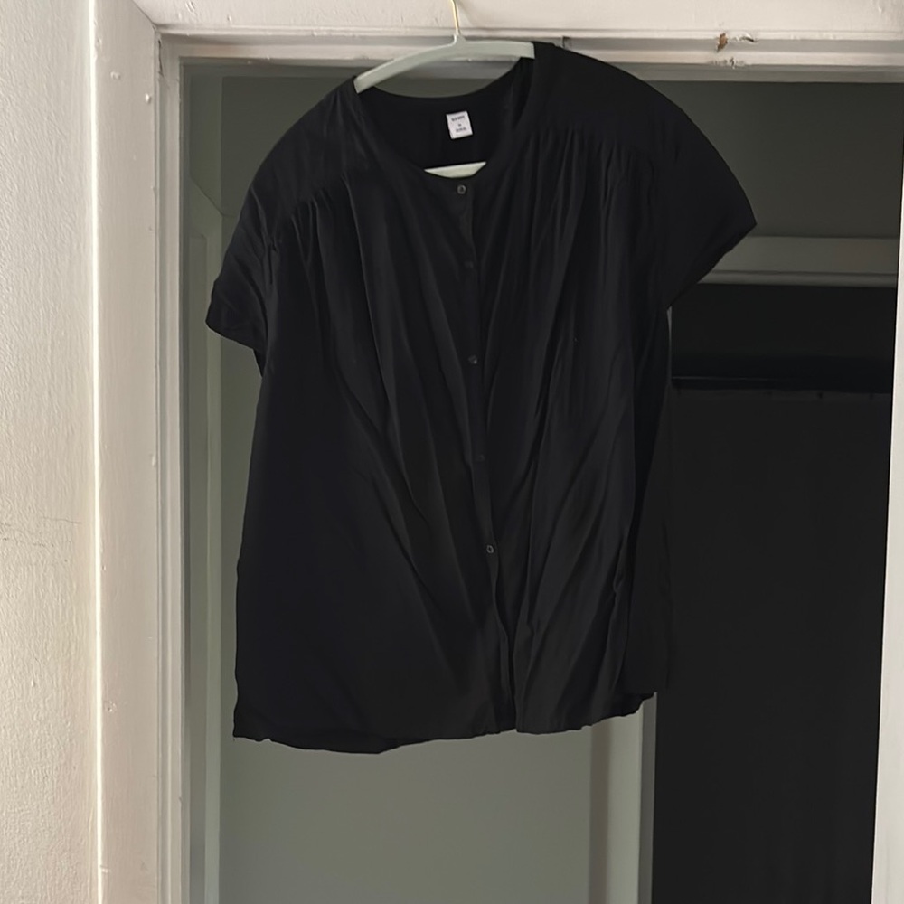 Old Navy Black Button Down Shirt